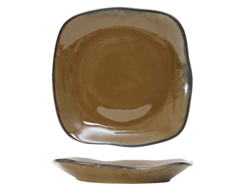 Tuxton GAJ-503 21 Oz. Ceramic Mojave Square Pasta Plate (1 Dozen)