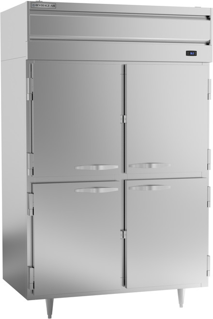 Beverage Air PR2HC-1AHS 52.13" W Two-Section Solid Door Reach-In Refrigerator