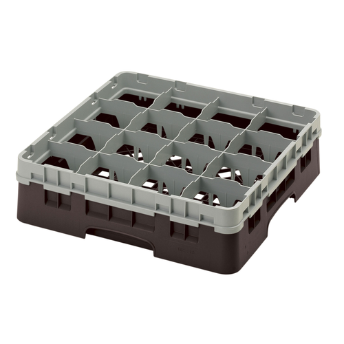 Cambro 16S418167 Camrack Glass Rack With Soft Gray Extender