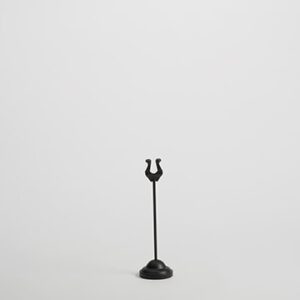 American Metalcraft HPBL8 8" H Black Metal Number Stand