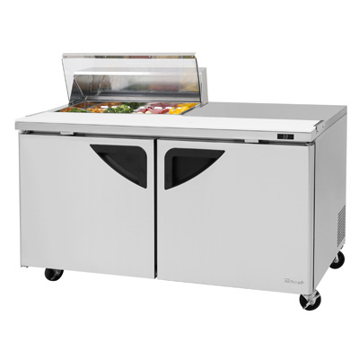 Turbo Air TST-60SD-08S-N-CL 60.38" W Two-Section Two Door Super Deluxe Sandwich/Salad Unit