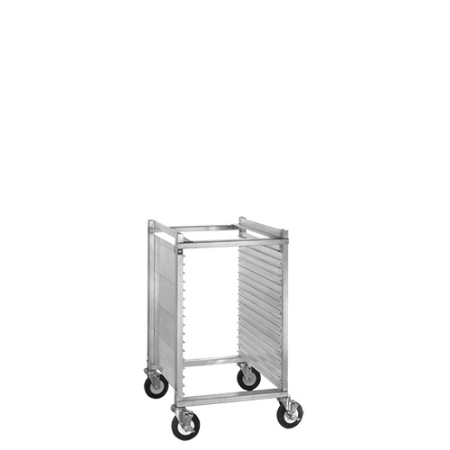 Cres Cor 2821815 21.94" W Aluminum Closed Sides Half-Size Mobile Utility Rack