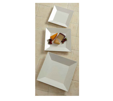 American Metalcraft SQP10 Plastic White Square Endurance Platter