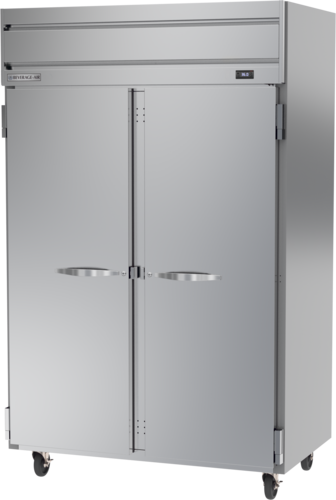 Beverage Air HRS2HC-1S 52" W Two-Section Solid Door Reach-In Horizon Series Refrigerator