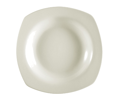 CAC China REC-88 22 Oz. American White Ceramic Square REC Pasta Bowl (1 Dozen)