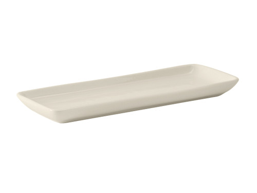 Tuxton BEZ-1341 Ceramic Eggshell Rectangular Tray (1 Dozen)