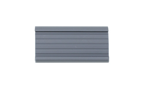 Metro 9990P Super Erecta Label Holder 3" x 1-1/4" Gray Snap-On Plastic Holder
