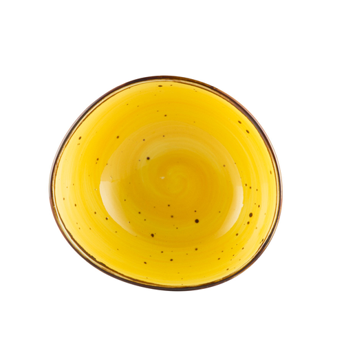 CAC China TUS-B7-SFL 20 Oz. Sunflower Porcelain Round Tucson Soup or Salad Bowl (2 Dozen Per Case)