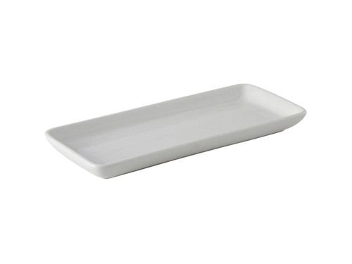 Tuxton BPZ-1141 Porcelain Porcelain White Rectangular Tray (1 Dozen)
