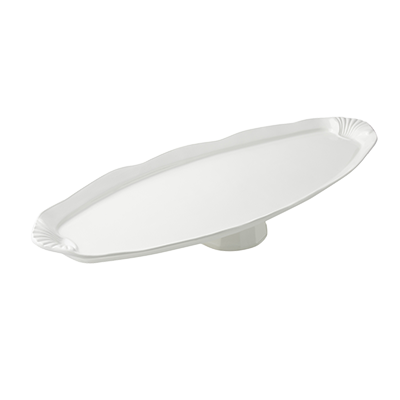 Bon Chef 20669106ALLERGENLAVENDER Ceramic Allergen Lavender Shell Fish Platter