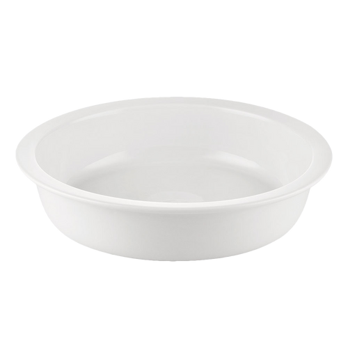 CAC China BF-R10 10.63" Dia. 48 Oz. Super White Porcelain Round (6 Each Per Case)