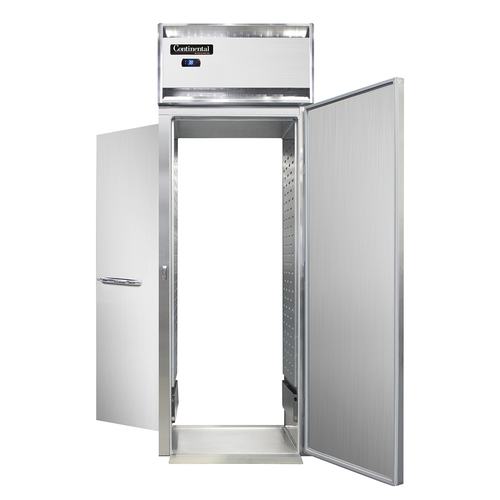 Continental Refrigerator D1RINRT-E 35.25" W One-Section Solid Door Roll-Thru Designer Line Extra-High Refrigerator