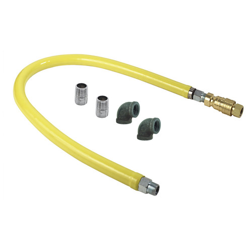 T&S Brass HG-4E-48-FF Gas Hose Quick-Disconnect 0.75" NPT x 48"