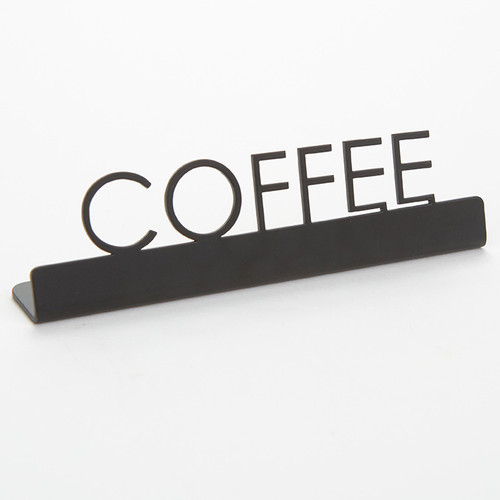 American Metalcraft SBC5 5" W Black Stainless Steel Coffee Sign