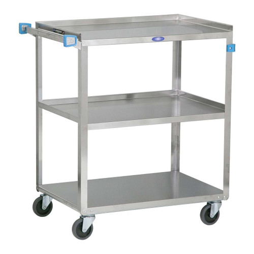 Lakeside 322 30.75" W 300 Lbs. Stainless Steel 3 Shelves Utility Cart