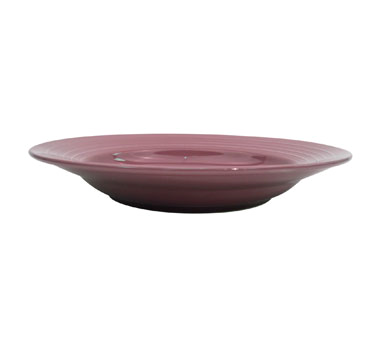 CAC China TG-120-PLM 12" Dia. 22 Oz. Plum Porcelain Round Tango Pasta Bowl (1 Dozen)