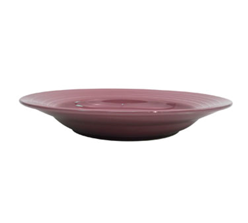 CAC China TG-120-PLM 12" Dia. 22 Oz. Plum Porcelain Round Tango Pasta Bowl (1 Dozen)