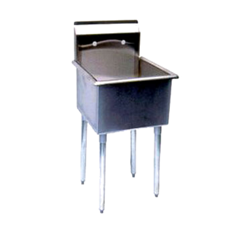 Turbo Air TSA-1MOP 12" - 23" 18-Gauge Stainless Steel Mop Sink Without Drainboards 13" Deep