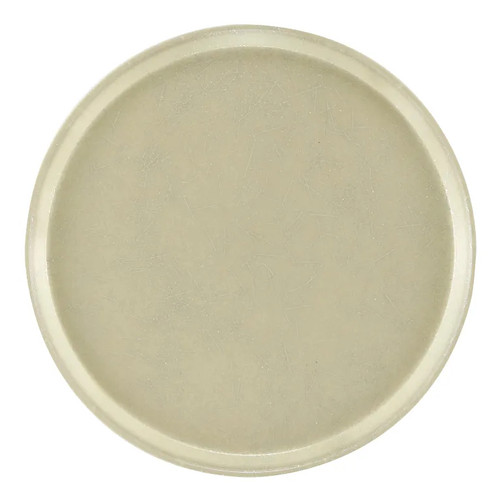 Cambro 1400531 14"Dia. Silver Round Serving Camtray - 12/Case