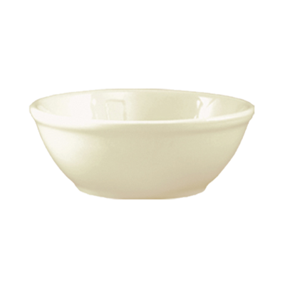 CAC China FR-15 5.63" Dia. 12.5 Oz. European White Ceramic Round Franklin Nappie (3 Dozen Per Case)