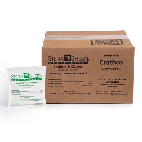 Grindmaster 250-00355 Crathco Stera-Sheen Green Label Cleaning Packets