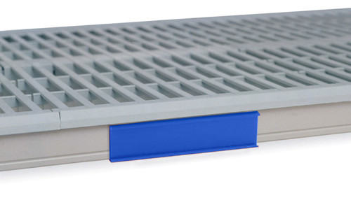 Metro CSM6-BX Metromax I Shelf Marker 6" x 1-1/2" Snaps Over Edge Blue