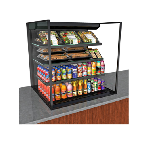 Structural Concepts NE3635RSSV 35.75"W Reveal® Self-Service Refrigerated Slide In Counter Case