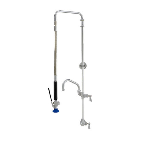 Fisher 37974  Stainless Steel Single Wall Mount Swivel Style Pre-Rinse Unit 15" Hose With 16" Swing Spout