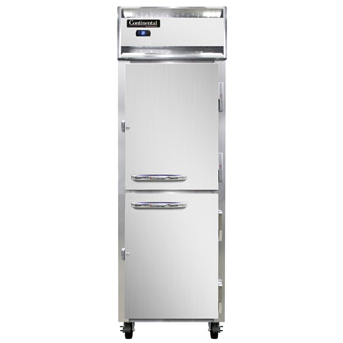 Continental Refrigerator 1RSNSSHD 26" W One-Section Solid Door Reach-In Refrigerator