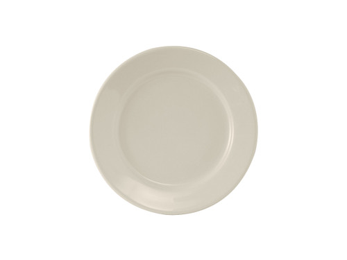 Tuxton TRE-031 6-1/4" Ceramic American White/Eggshell Round Plate (3 Dozen Per Case)