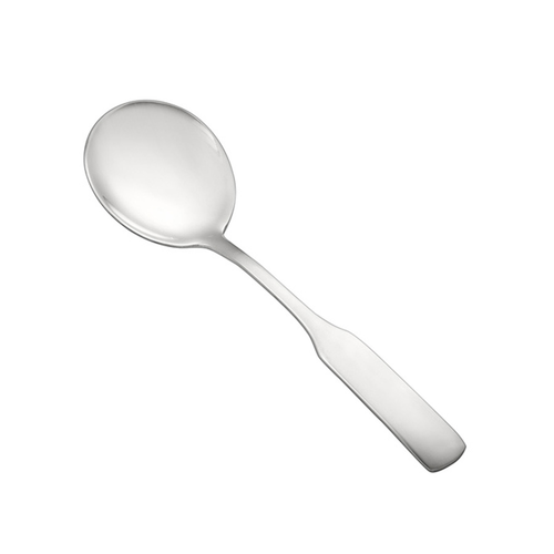 CAC China 3013-04 6.13" L Stainless Steel Heavy Weight Thames Bouillon Spoon (50 Dozen Per Case)