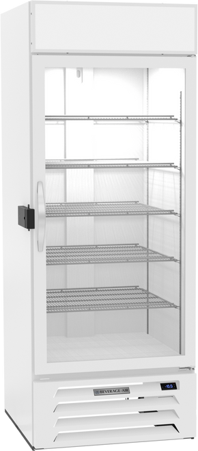 Beverage Air MMF27HC-1-W-IQ 31.25"W One-Section Glass Door MarketMax DUAL TEMP Merchandiser