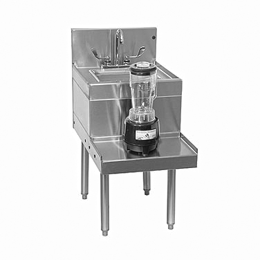 Glastender BSA-18R Stainless Steel Underbar Blender Station - 18"W x 24"D