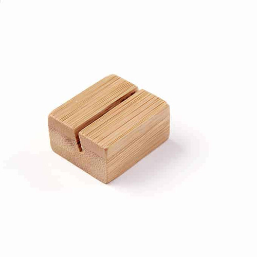 American Metalcraft BAMCH125 1.25" W Natural Bamboo Card Holder
