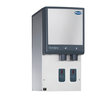 Follett LLC 12HI414A-S0-00 Symphony Plus 12 Series Air Cooled Chewblet Wall-Mount without Drain Pan Ice Maker and Water Dispenser with SensorSAFE Dispense - 115 Volts, 425 Lbs.