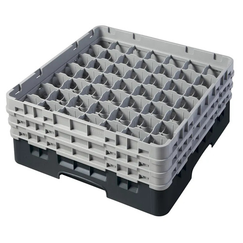 Cambro 49S638110 Camrack Glass Rack With (3) Soft Gray Extenders - 3 Cases
