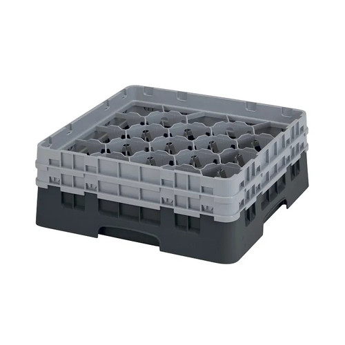 Cambro 20S434110 Camrack Glass Rack With (2) Soft Gray Extenders
