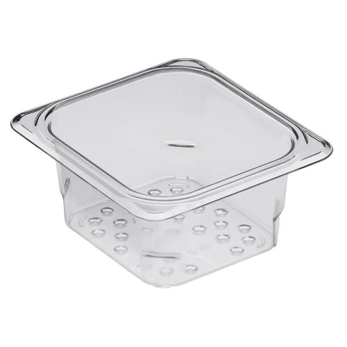 Cambro 63CLRCW135 Camwear 1/6 Size Clear Colander 3" Deep