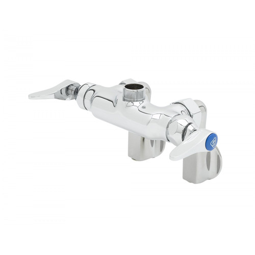 T&S Brass B-0340-LN Double Pantry Faucet wall mount adjustable centers