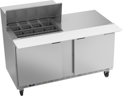 Beverage Air SPE60HC-12M 60" W Two-Section Two Door Mega Top Refrigerated Counter