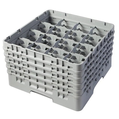 Cambro 16S958151 Camrack Glass Rack With (5) Soft Gray Extenders - 2 Cases
