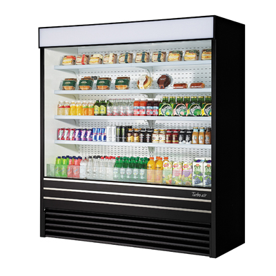Turbo Air TOM-72EB-N 72"W Vertical Open Display Merchandiser