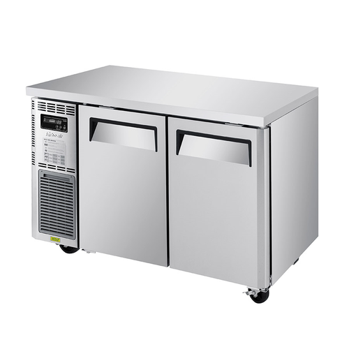 Turbo Air JUR-48S-N6 47.25"W Two-Section Stainless Steel Door Reach-In J Series Side Mount Undercounter Refrigerator