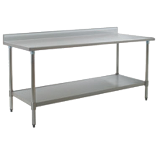 Eagle Group T3060SE-BS 60"W X 30"D 14/300 Series Stainless Steel Top Series Work Table