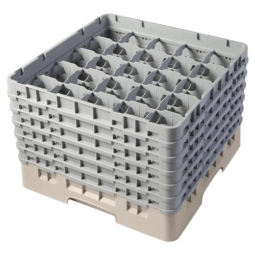 Cambro 25S1114184 Camrack Glass Rack With (6) Soft Gray Extenders - 2 Cases