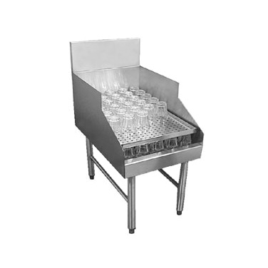 Glastender RDBA-30D Stainless Steel Recessed Drainboard - 30"W x 29"D