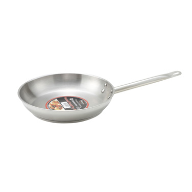 Winco SSFP-14 14.25" Stainless Steel and Aluminum Premium Fry Pan