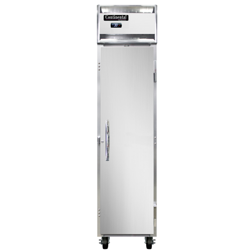 Continental Refrigerator 1RSEN 17.75" W One-Section Solid Door Reach-In Slim Line Refrigerator