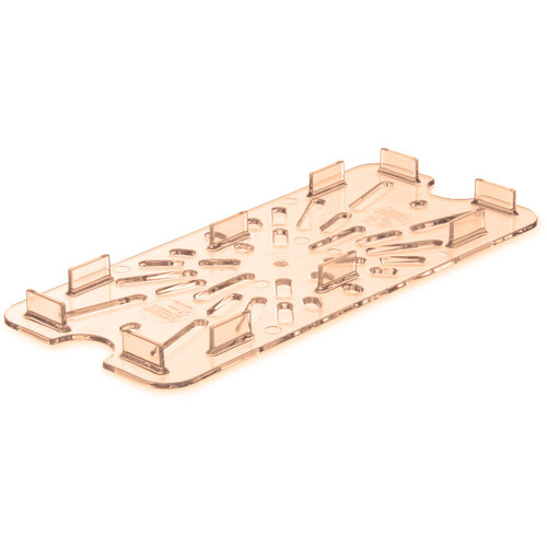 Carlisle 3087013 1/3 Size Pan PolyCarbonate Amber Storplus Drain Grate