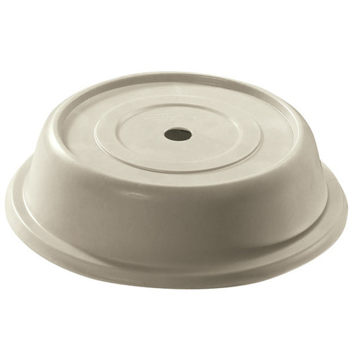 Cambro 1010VS101
 10-5/8"
 FiberGlass
 Antique Parchment
 Round
 Versa CamCover Plate Cover - 12/Case